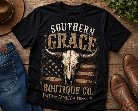 Faith • Family • Freedom Skull